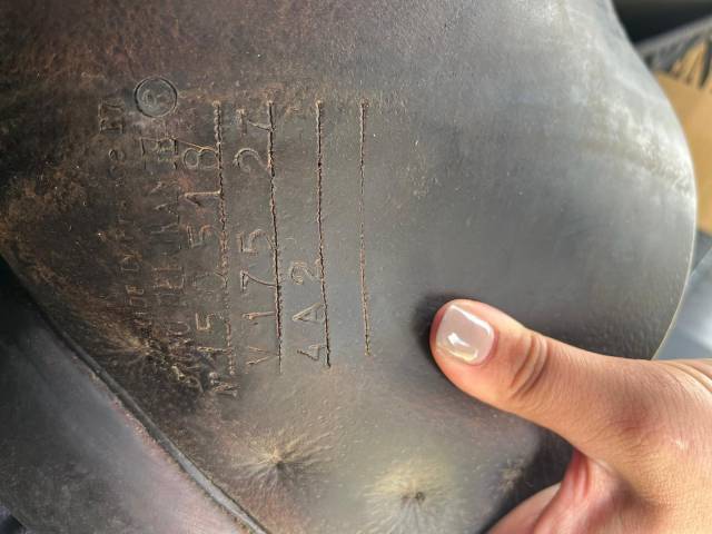 Sella da salto ostacoli Delgrange  17.5" - 2015