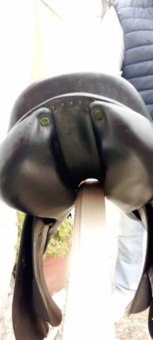 SELLA DA SALTO IN CUOIO NERA-MARCA DEVOUCOUX-BIARRITZ