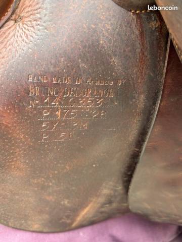 Sella da salto ostacoli Delgrange  17.5" - 2014