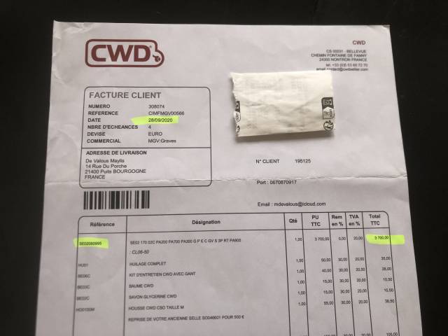 Sella da salto ostacoli CWD  17" - 2020