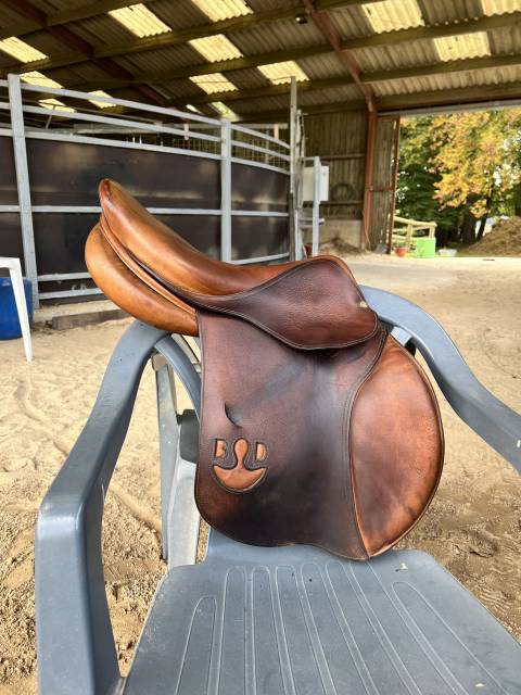 Sella da salto ostacoli Delgrange  17" - 2015