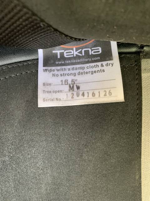 Sella da dressage Tekna  16.5" - 2020