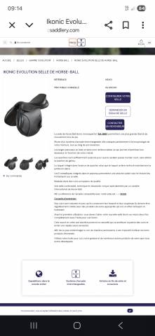 Altra sella Ikonic Horseball évolution  17.5" - 2023