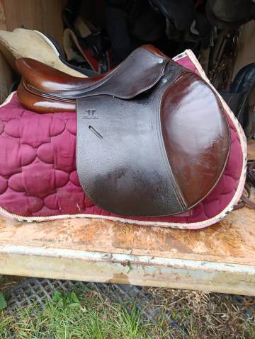 Sella da salto ostacoli Antarès Altaïr 17.5" - 2010