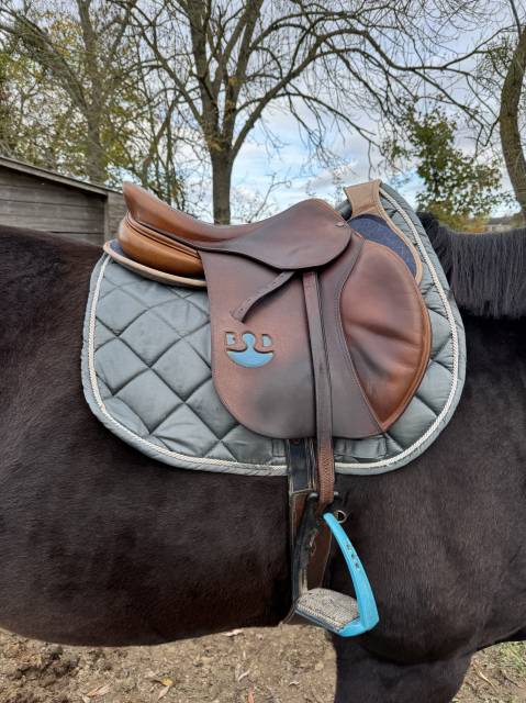 Sella da salto ostacoli Delgrange  17" - 2016