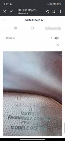 Sella da salto ostacoli Meyer  17" - 2021