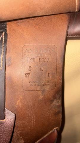 Sella da salto ostacoli Antar&egrave;s Classique  17" - 2012