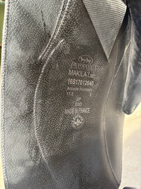 Sella da dressage Devoucoux  17.5" - 2016