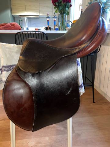 Sella da salto ostacoli Delgrange Arcade 17.5" - 2010