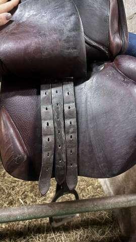 Sella da salto ostacoli Delgrange  17.5" - 2008