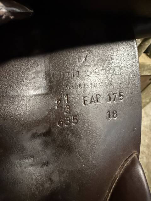 Sella da salto ostacoli Childeric  17.5" - 2018