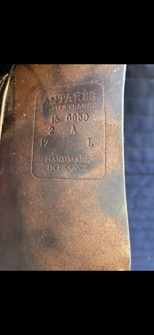 Sella da salto ostacoli Antar&egrave;s  17" - 2015