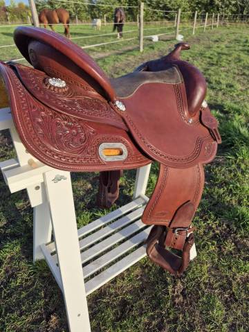 Sella western  selle western FLOWERS by Westcoast mod&egrave;le Dark 16" - 2023