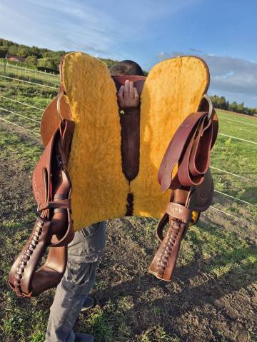 Sella western  selle western FLOWERS by Westcoast mod&egrave;le Dark 16" - 2023