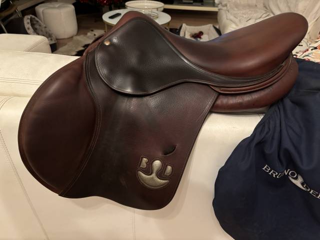 Sella da salto ostacoli Delgrange  17.5" - 2019