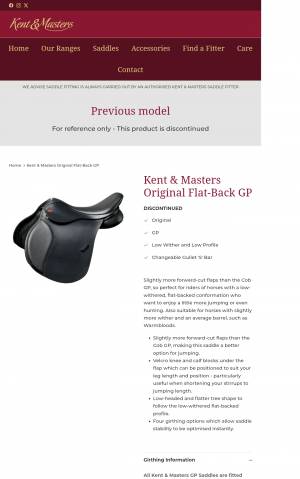 Sella mista KENT & MASTERS  17" - 2022