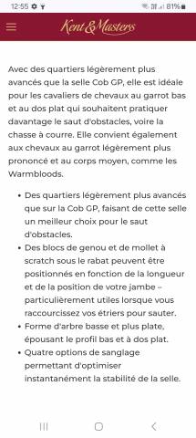 Sella mista KENT & MASTERS  17" - 2022