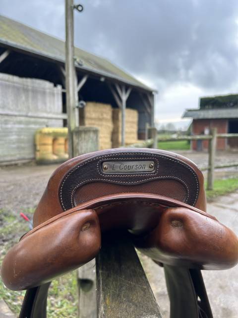 Sella da salto ostacoli Delgrange  17.5" - 2018