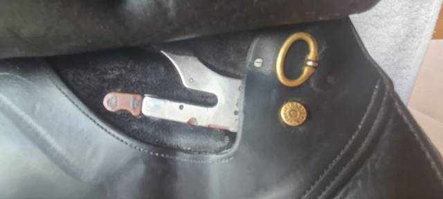 Sella da salto ostacoli Delgrange  17.5" - 1996