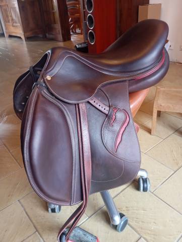 Sella da salto ostacoli Antar&egrave;s Advanced plus veau  17.5" - 2024