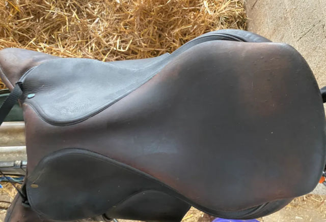 Sella da salto ostacoli Delgrange  17.5" - 2015