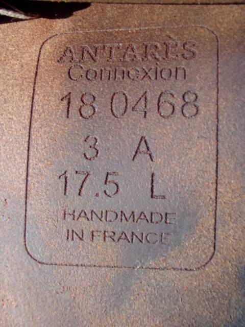 Sella da salto ostacoli Antar&egrave;s  17.5" - 2018