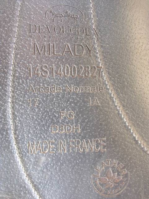 Sella da dressage Devoucoux  17" - 2014