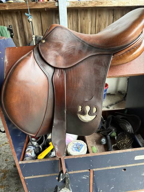 Sella da salto ostacoli Delgrange  17.5" - 2022