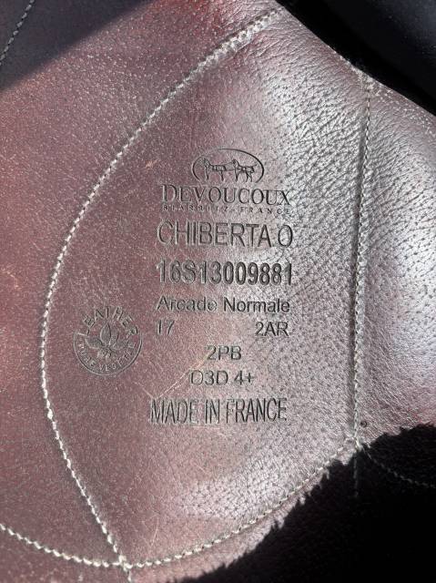 Sella da salto ostacoli Devoucoux  17" - 2016