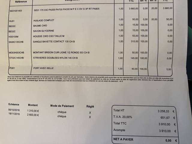 Sella da salto ostacoli CWD  17.5" - 2016