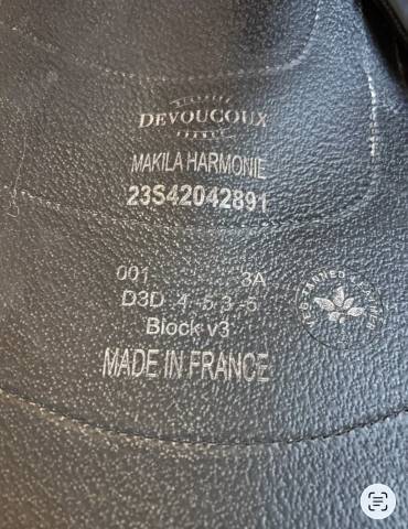 Sella da dressage Devoucoux  17" - 2023