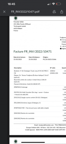 Sella da salto ostacoli Forestier  17" - 2023