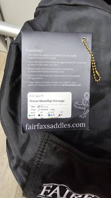 Sella da dressage Fairfax  17.5" - 2023