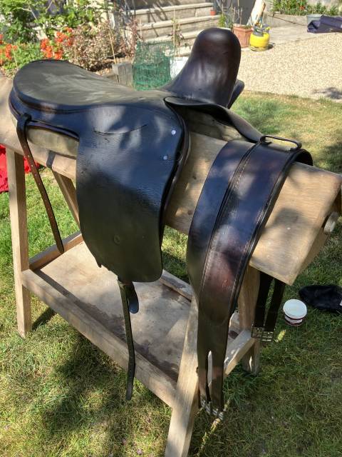 Sella amazzone  BP Swain - Side Saddle  17.5" - 1996