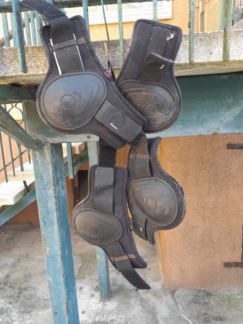 Finimenti carrozza completi in cuoio nero &ndash; misura COB 