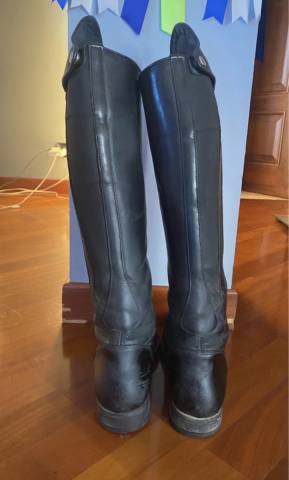 Stivali da equitazione in pelle nera