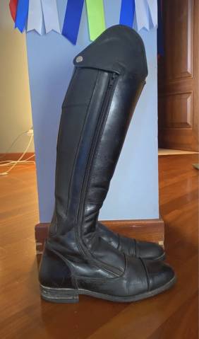 Stivali da equitazione in pelle nera