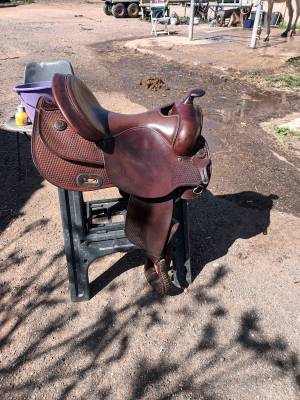 Sella western WOW White star saddlery  17.5