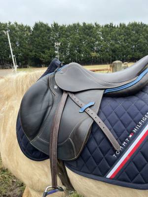 Sella da salto ostacoli Stubben  17.5