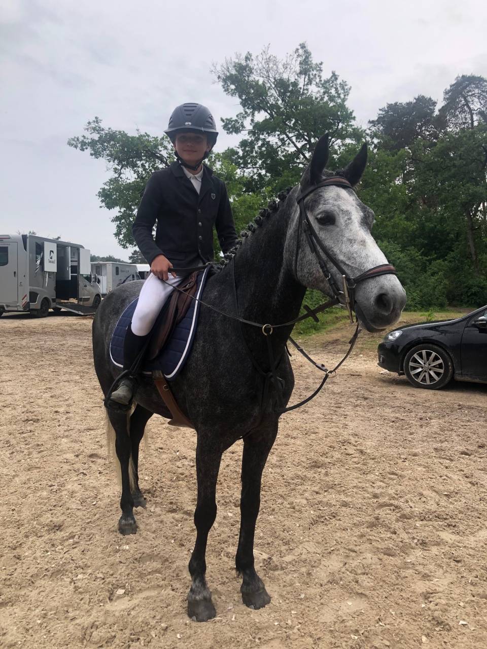 Cavalla PFS Pony Francese da Sella In vendita 2018 Grigio ,  Juke Box du Buhot, PFS