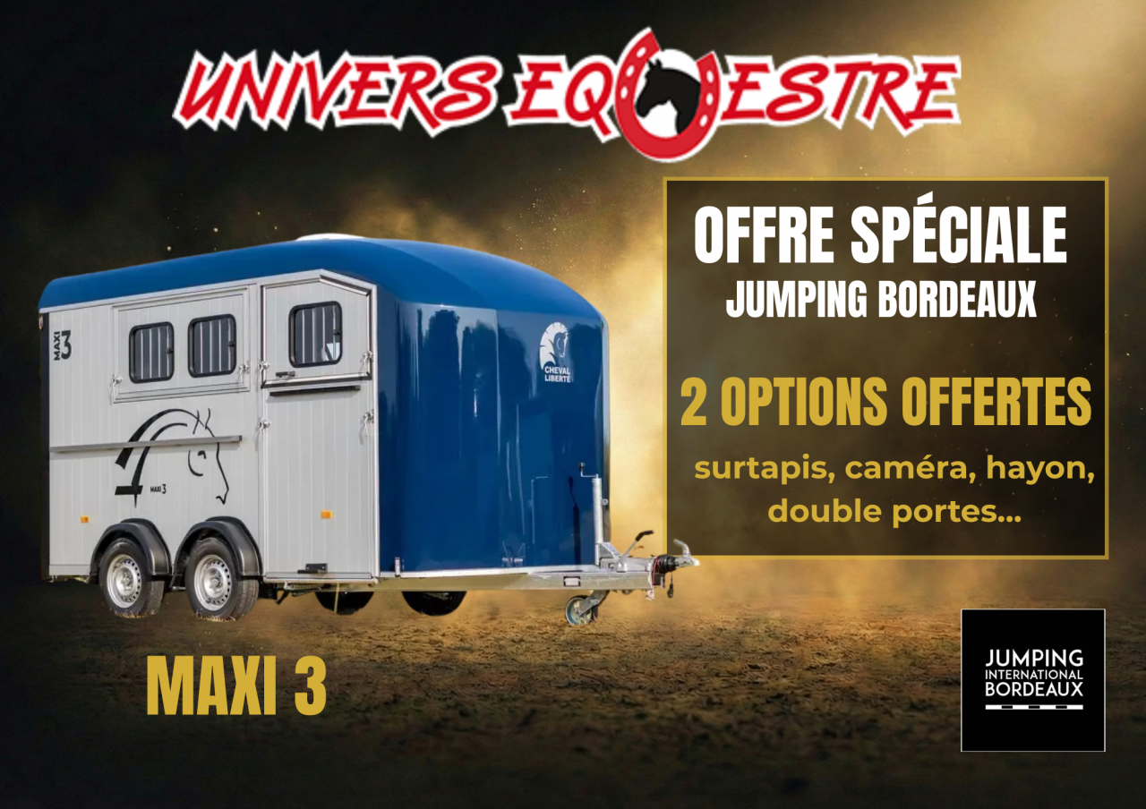 Trailer Cheval Libert&eacute; minimax 3 Cavalli 2026 Nuovo