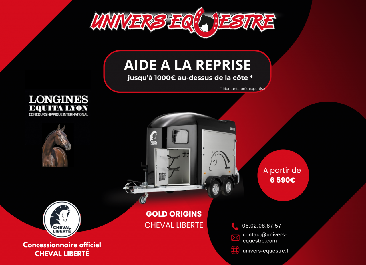 Trailer Cheval Liberté ORIGINS 2 Cavalli 2025 Nuovo