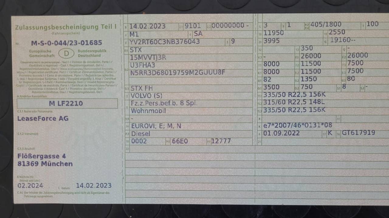 Volvo FH13 540 CV Globetrotter 2023