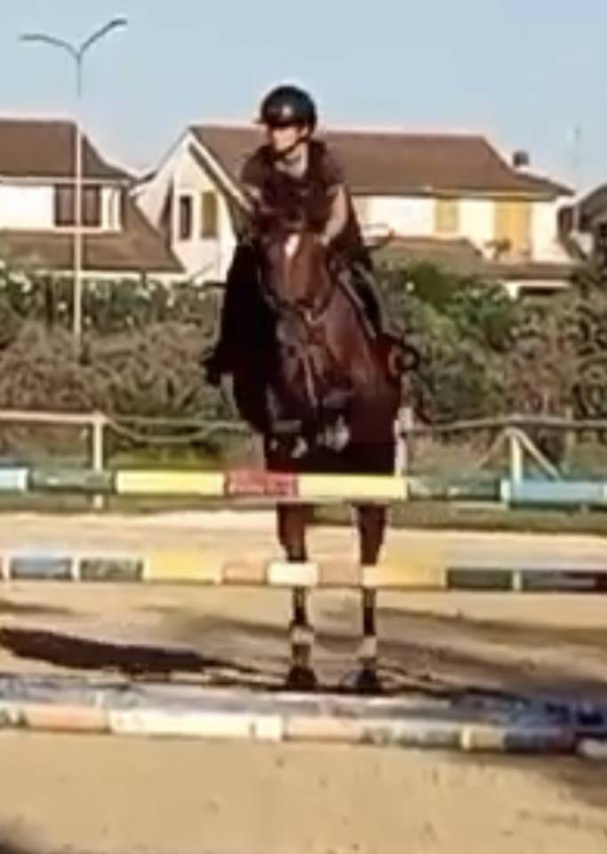 MORGAN Bellissima e bravissima nel salto e non