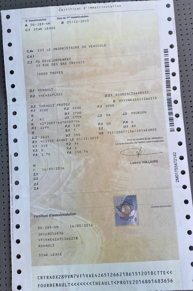 Van per Cavalli Theault Proteo 2015 Occasione