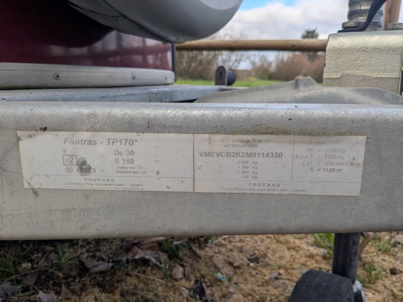 Trailer Fautras Oblic + 2 2 Cavalli 2022 Occasione