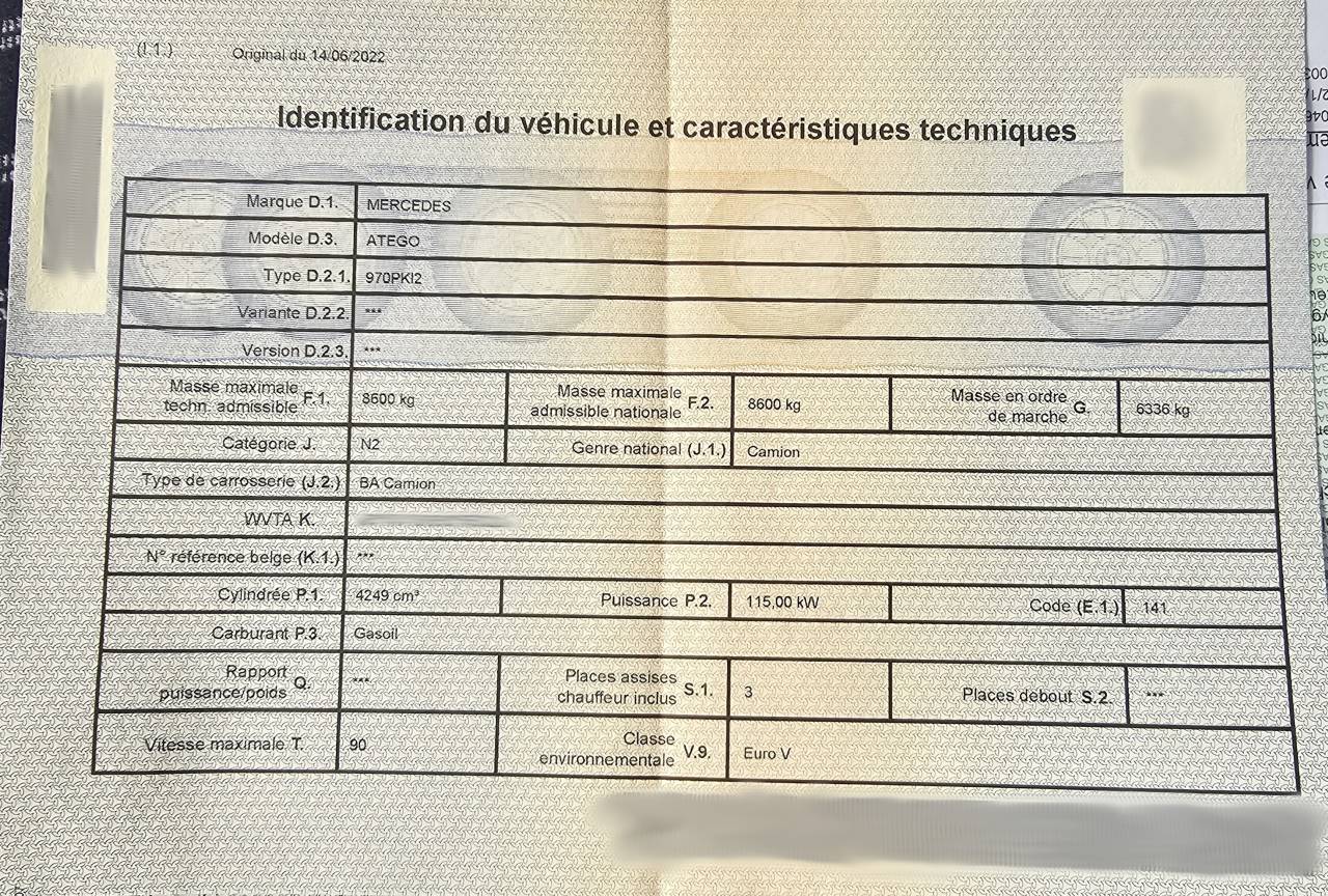 Camion per Cavalli Mercedes ATEGO 2013 Occasione