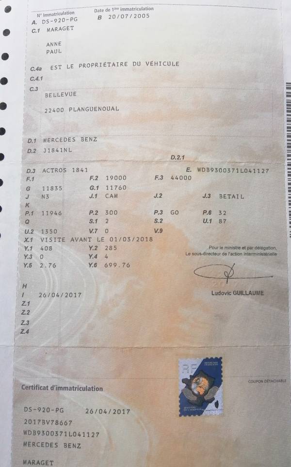 Camion per Cavalli Mercedes Actros  2005 Occasione